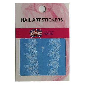RONNEY - Naklejki wodne na paznokcie NAILART STICKERS RN 184    !
